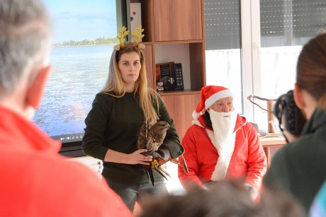 A Mikulás is megnézte a Sóstó Vadvédelmi Központban gyógyuló állatokat